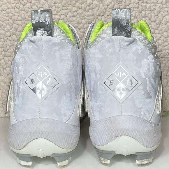 Under Armour Mens Highlight MC White Football Athletic Cleats Shoes SZ US 11.5 - Picture 4 of 11